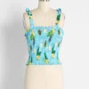 ModCloth X Collectif Sea Turtle Soiree Smocked Tank Top -ModCloth 9388601374122a3de63ee4938fc1ef46