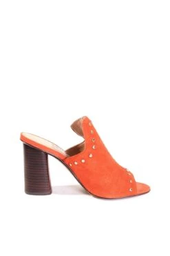 Amore Suede Mules -ModCloth Amoreorange1 webp