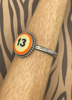 Billiard Ball #13 Cuff Bracelet 7 Billiard Ball #13 Cuff Bracelet -ModCloth BB1352CFF ORANGE 2