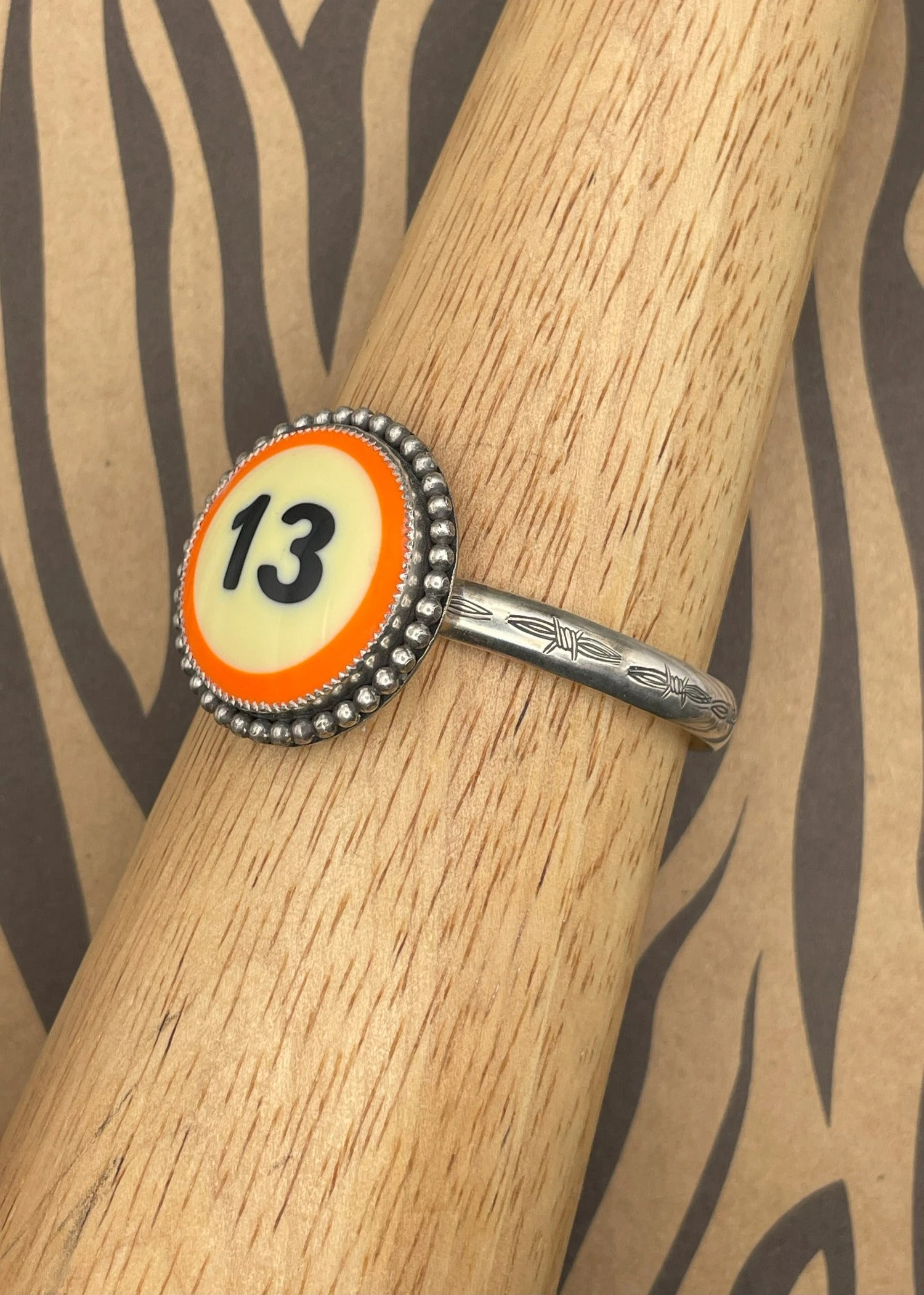 Billiard Ball #13 Cuff Bracelet 5 Billiard Ball #13 Cuff Bracelet - Image 3