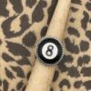 Billiard 8-Ball Sterling Silver Ring -ModCloth BB831RNG BLK 1