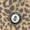 Billiard 8-Ball Black Heart Pendant 1 Billiard 8-Ball Black Heart Pendant -ModCloth BB838PND BLACK 1 20 2