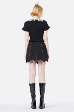 Black Friday Elm Black Cardigan – Removable Spiderweb Crochet Collar Zip-Up Top 9 Black Friday Elm Black Cardigan – Removable Spiderweb Crochet Collar Zip-Up Top -ModCloth BGFY133 001 04