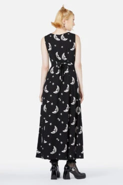 Black Friday Solar Flare Print Black – Ella Mobbs Art Sleeveless Maxi Dress -ModCloth BGFY285 001 04