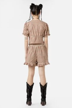 Saloon Gingham Shorts -ModCloth BGFZ010 471 14