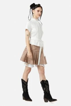 Sunset Lace Trim Blouse 7 Sunset Lace Trim Blouse -ModCloth BGFZ017 020 3