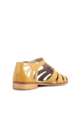 Chelsea Crew Carina White Leather T-Strap Fisherman Flats - Cage Toe Low Heel 22 Chelsea Crew Carina White Leather T-Strap Fisherman Flats - Cage Toe Low Heel -ModCloth CARINA PU CHELSEACREW MUSTARD 03