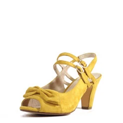Lady Bow Detail Heels 14 Lady Bow Detail Heels -ModCloth CC LADY MUSTARD 1