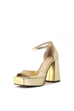 Chelsea Crew Chaser Metallic Pink Square Toe Platform Heels - 4.5 Inch Disco Style -ModCloth CHASER GOLD 1 bd291ddc 4c46 46e2 aa0f ab89e265c7d3