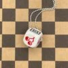 Cherry Slot Machine Dice Pendant -ModCloth CHRDC29PND WHITE 1