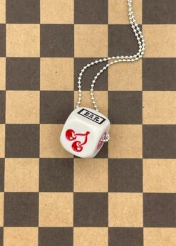 Cherry Slot Machine Dice Pendant