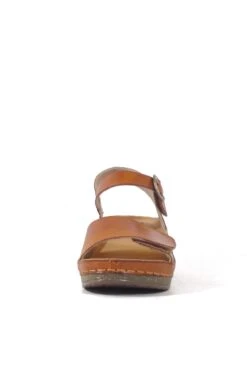 Debbie Tan Leather Wedged Sandals – Comfortable Buckle Platform with Velcro Closure -ModCloth DEBBIE TAN 3 c4bc1e7b 83a3 4079 a538 4fda3593e78a