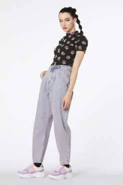 Dixie Denim Classic Peg Leg Jeans – Tapered Ankle & Scoop Pocket Slim Fit -ModCloth DGFT032318 206 5