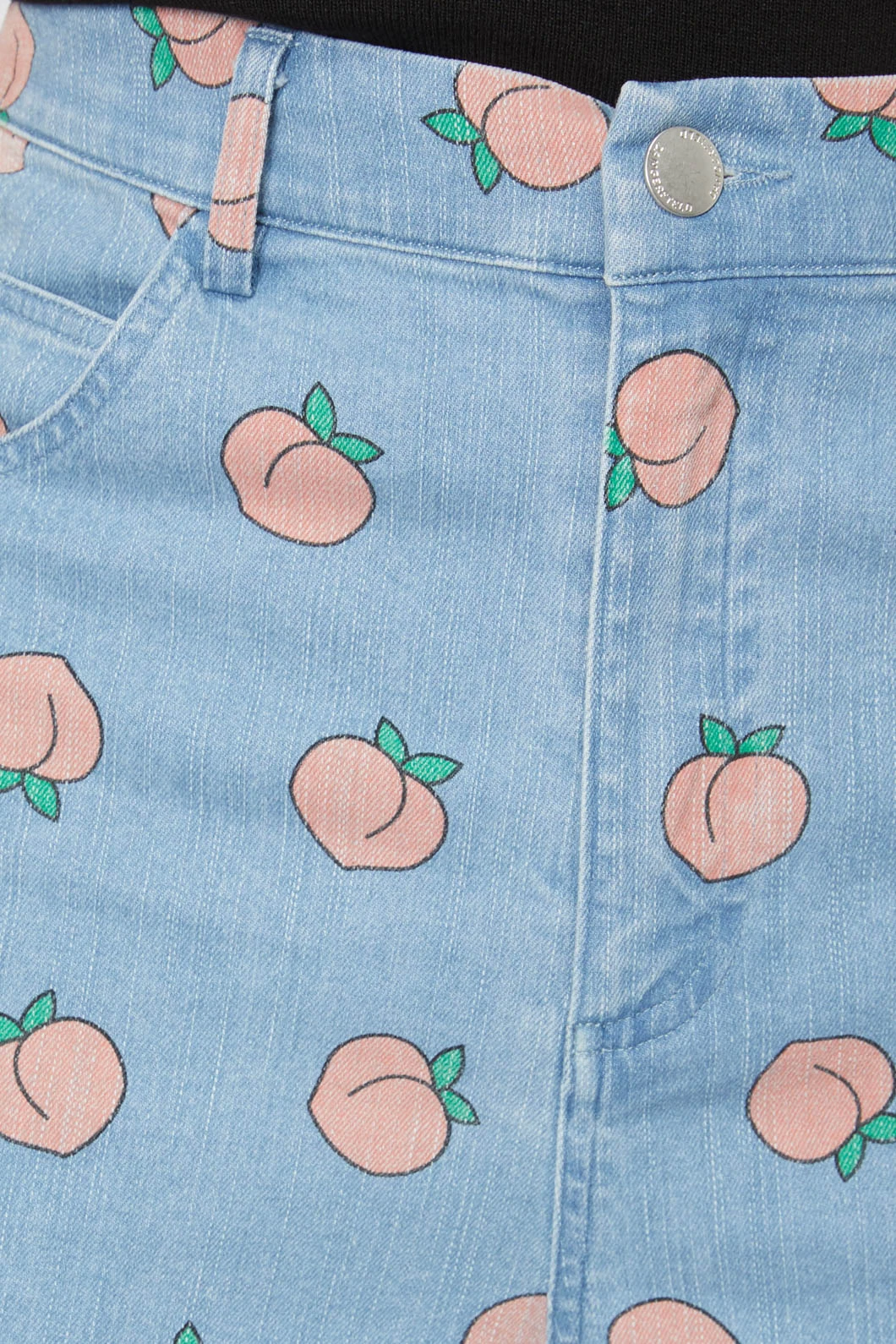 Denim Peach All-Over Print – Fruit Graphic Wide Leg Jeans 7 Denim Peach All-Over Print – Fruit Graphic Wide Leg Jeans - Image 5
