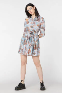 Dangerfield Art Mural Renaissance Print Viscose Oversized Mini Dress 8 Dangerfield Art Mural Renaissance Print Viscose Oversized Mini Dress -ModCloth DGFT257305 003 4