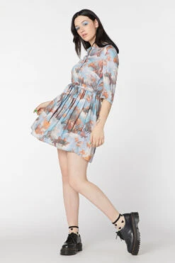 Dangerfield Art Mural Renaissance Print Viscose Oversized Mini Dress 9 Dangerfield Art Mural Renaissance Print Viscose Oversized Mini Dress -ModCloth DGFT257305 003 5