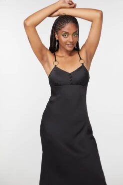 Lizzie Satin Bias Cut Dress -ModCloth DGFU228005 001 4