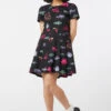 Deep Sea Pleated Dress -ModCloth DGFV007405 001 1