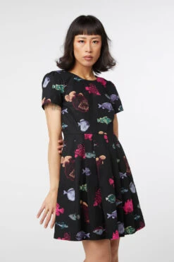 Deep Sea Pleated Dress -ModCloth DGFV007405 001 9
