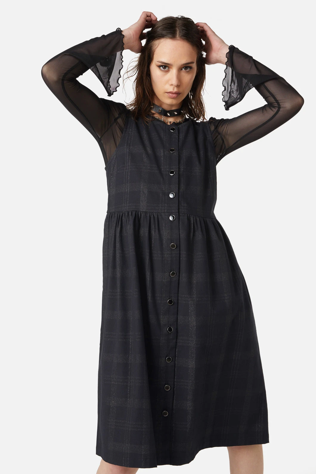 High Society Tartan Pinny Dress 4 High Society Tartan Pinny Dress - Image 2