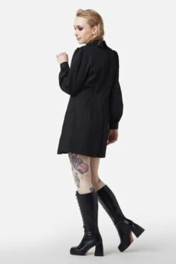 Dangerfield Ammabelles Contrast Collar Dress – Heart Button Vintage Mini Dress 8 Dangerfield Ammabelles Contrast Collar Dress – Heart Button Vintage Mini Dress -ModCloth DGFW273 001 3