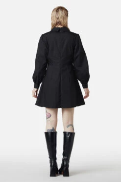 Dangerfield Ammabelles Contrast Collar Dress – Heart Button Vintage Mini Dress 9 Dangerfield Ammabelles Contrast Collar Dress – Heart Button Vintage Mini Dress -ModCloth DGFW273 001 4