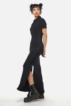 Dangerfield Rainbow Black Glitter Mesh Midi Dress – Relaxed Fit Button-Front T-Shirt Sleeve Dress 13 Dangerfield Rainbow Black Glitter Mesh Midi Dress – Relaxed Fit Button-Front T-Shirt Sleeve Dress -ModCloth DGFX052 001 3