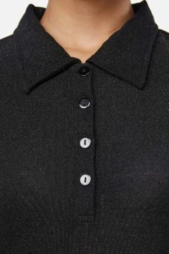 Dangerfield Rainbow Black Glitter Mesh Midi Dress – Relaxed Fit Button-Front T-Shirt Sleeve Dress 15 Dangerfield Rainbow Black Glitter Mesh Midi Dress – Relaxed Fit Button-Front T-Shirt Sleeve Dress -ModCloth DGFX052 001 5