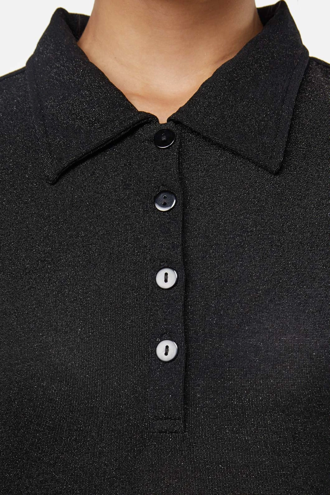 Dangerfield Rainbow Black Glitter Mesh Midi Dress – Relaxed Fit Button-Front T-Shirt Sleeve Dress 7 Dangerfield Rainbow Black Glitter Mesh Midi Dress – Relaxed Fit Button-Front T-Shirt Sleeve Dress - Image 5