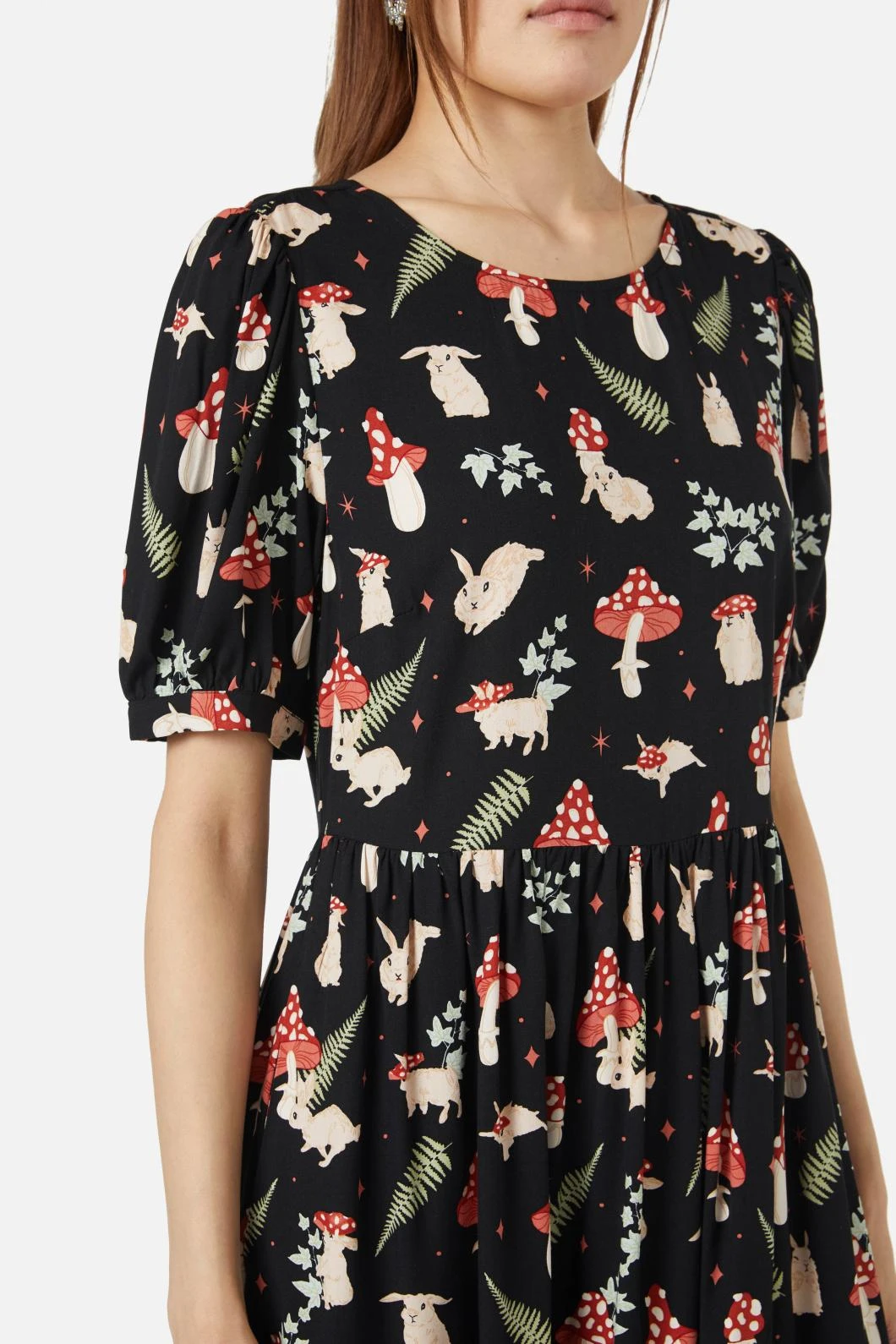 Harmony Multi-Color Floral Print V-Neck Button-Down Fit & Flare Dress 13 Harmony Multi-Color Floral Print V-Neck Button-Down Fit & Flare Dress - Image 11