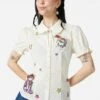 Dangerfield Cream Meowdy Badge Blouse – Vintage Puff Sleeve Western Cat Top 2 Dangerfield Cream Meowdy Badge Blouse – Vintage Puff Sleeve Western Cat Top -ModCloth DGFZ014 020 1