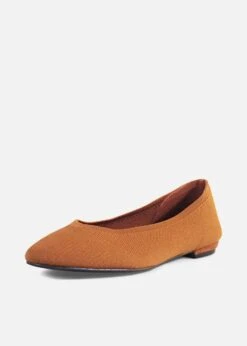Flyer Knit Fabric Flats -ModCloth FLYER TAN 1 b740ab0f a60b 4c0a 8078 9fa87ca176a4