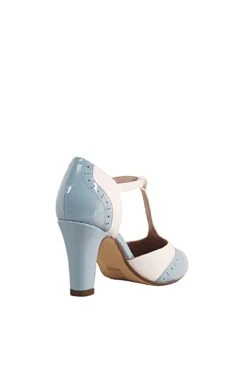 Gatsby II Cream and Tan T-Strap Vintage Heels – Retro Two-Toned Ballroom Shoes 41 Gatsby II Cream and Tan T-Strap Vintage Heels – Retro Two-Toned Ballroom Shoes -ModCloth GATSBYII BLUEWHITE 4 1