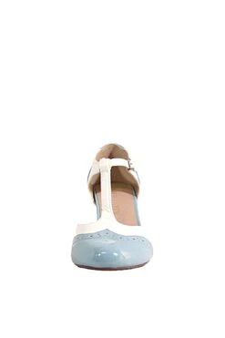 Gatsby II Cream and Tan T-Strap Vintage Heels – Retro Two-Toned Ballroom Shoes 39 Gatsby II Cream and Tan T-Strap Vintage Heels – Retro Two-Toned Ballroom Shoes -ModCloth GATSBYII BLUEWHITE 5