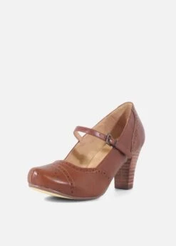 Melody Retro Heels -ModCloth MELODY TAN 3 4acb21cd 5b41 4649 adff 64bbafd635e1