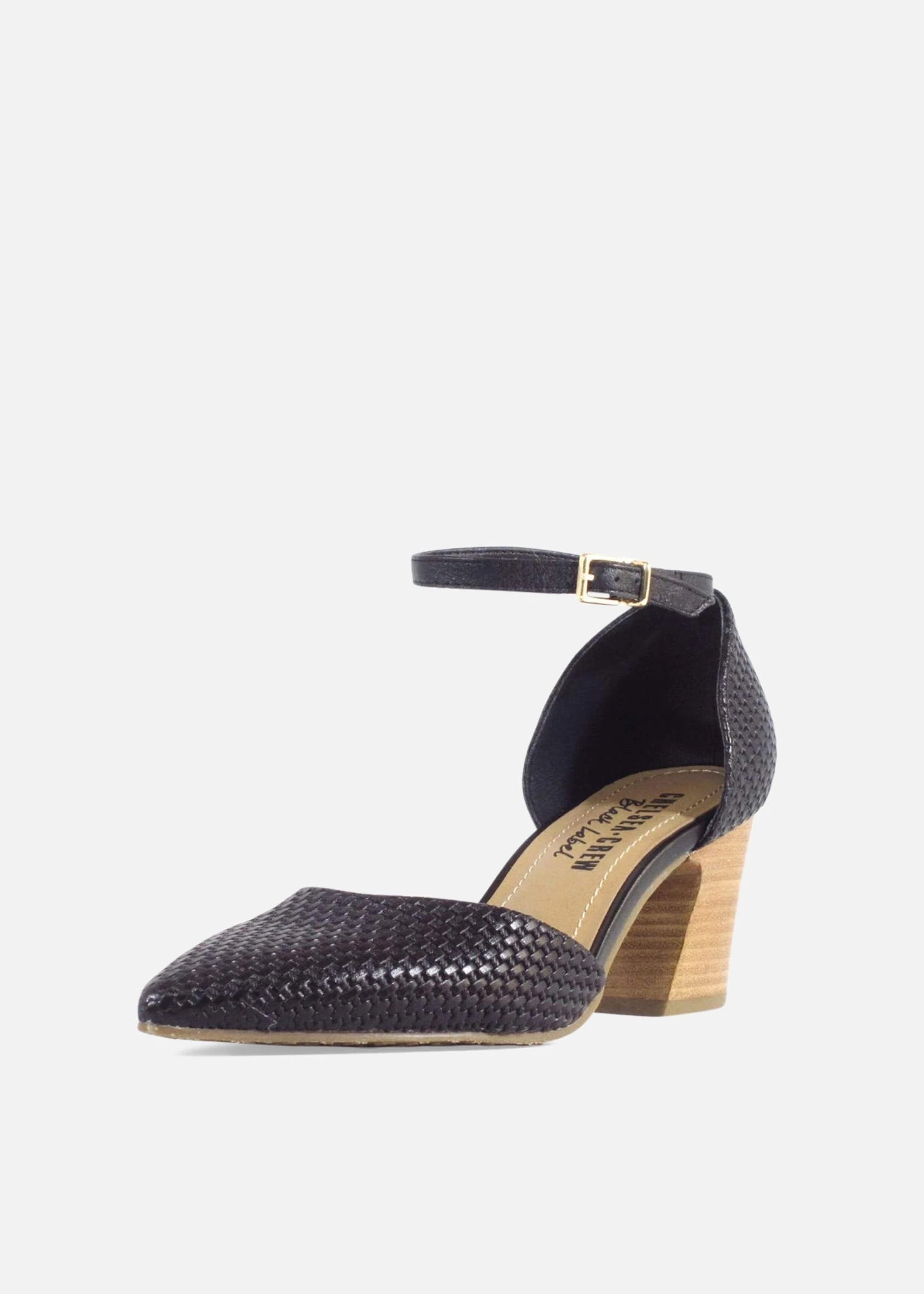 Chelsea Crew Miracle Woven Leather Block Heels – Pointy Toe Vintage Style Pumps 8 Chelsea Crew Miracle Woven Leather Block Heels – Pointy Toe Vintage Style Pumps - Image 6