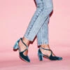 Oren Velvet Mary Jane Heels -ModCloth OREN BLUE b5e4f22f ff1d 4c36 8edc 1e6c81709954
