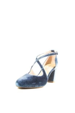 Oren Velvet Mary Jane Heels -ModCloth OREN VELV CHELSEACREW BLUE 01 f8f93a3c ea81 44ed bb52 cc2473a568e7