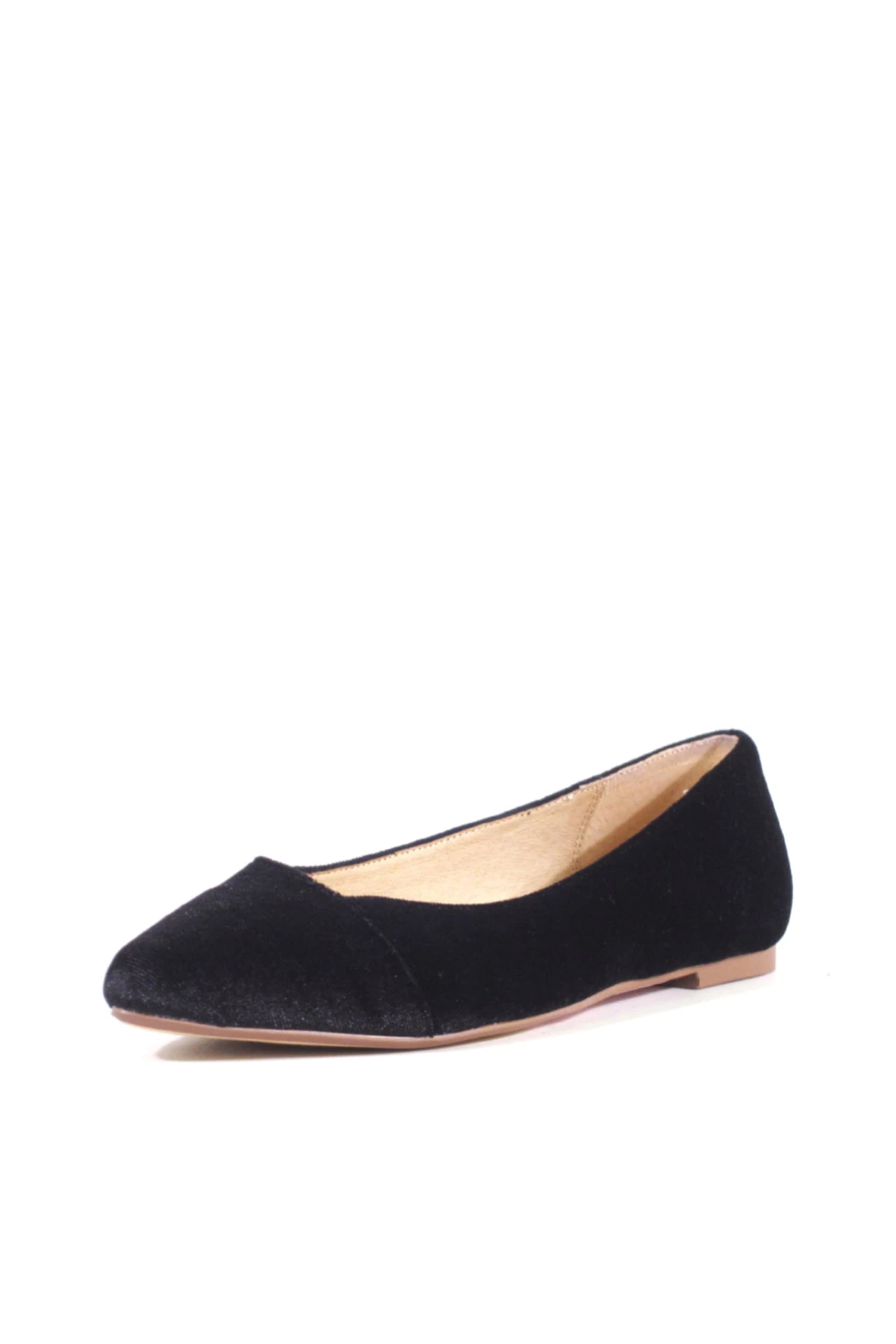 Chelsea Crew Pammy Black Velvet Pointed-Toe Ballet Flats 3 Chelsea Crew Pammy Black Velvet Pointed-Toe Ballet Flats