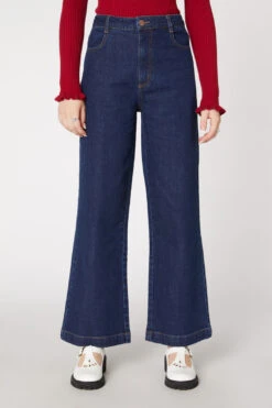 Emily Dark Denim High-Rise Bootleg Jeans – Vintage Stretch Denim Pants 16 Emily Dark Denim High-Rise Bootleg Jeans – Vintage Stretch Denim Pants -ModCloth PGFT157118 182 1