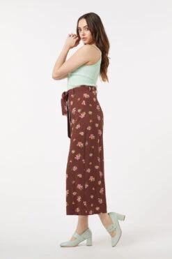 Ziva Floral Vibrant Ditsy Print – Silky Wide-Leg Summer Pant 9 Ziva Floral Vibrant Ditsy Print – Silky Wide-Leg Summer Pant -ModCloth PGFU270107 041 5