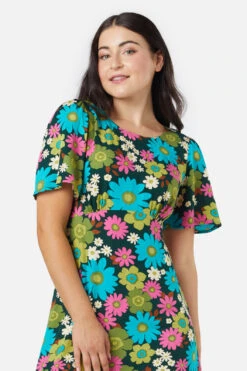 Pattie Floral Maxi Dress – 70s Bold Bloom Short Sleeve Viscose 16 Pattie Floral Maxi Dress – 70s Bold Bloom Short Sleeve Viscose -ModCloth PGFV032105 016 2