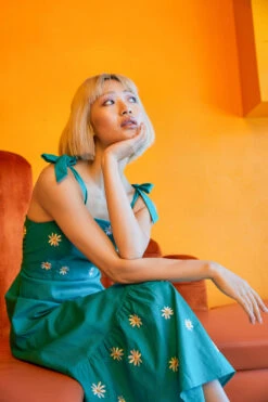 Pattie Embroidered Midi Dress -ModCloth PGFV155105 016 2