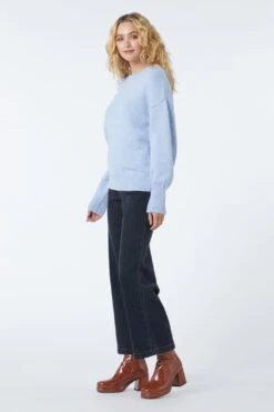 Princess Highway Blue & Pink Valentina Knit - Relaxed Fit Round Neck Sweater -ModCloth PGFV258 003 3