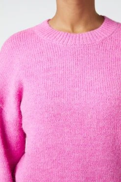 Princess Highway Blue & Pink Valentina Knit - Relaxed Fit Round Neck Sweater -ModCloth PGFV258 007 10
