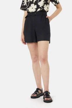 Rory High-Waisted Linen Blend Belted Shorts - A-Line Summer Style 16 Rory High-Waisted Linen Blend Belted Shorts - A-Line Summer Style -ModCloth PGFW264 001 1