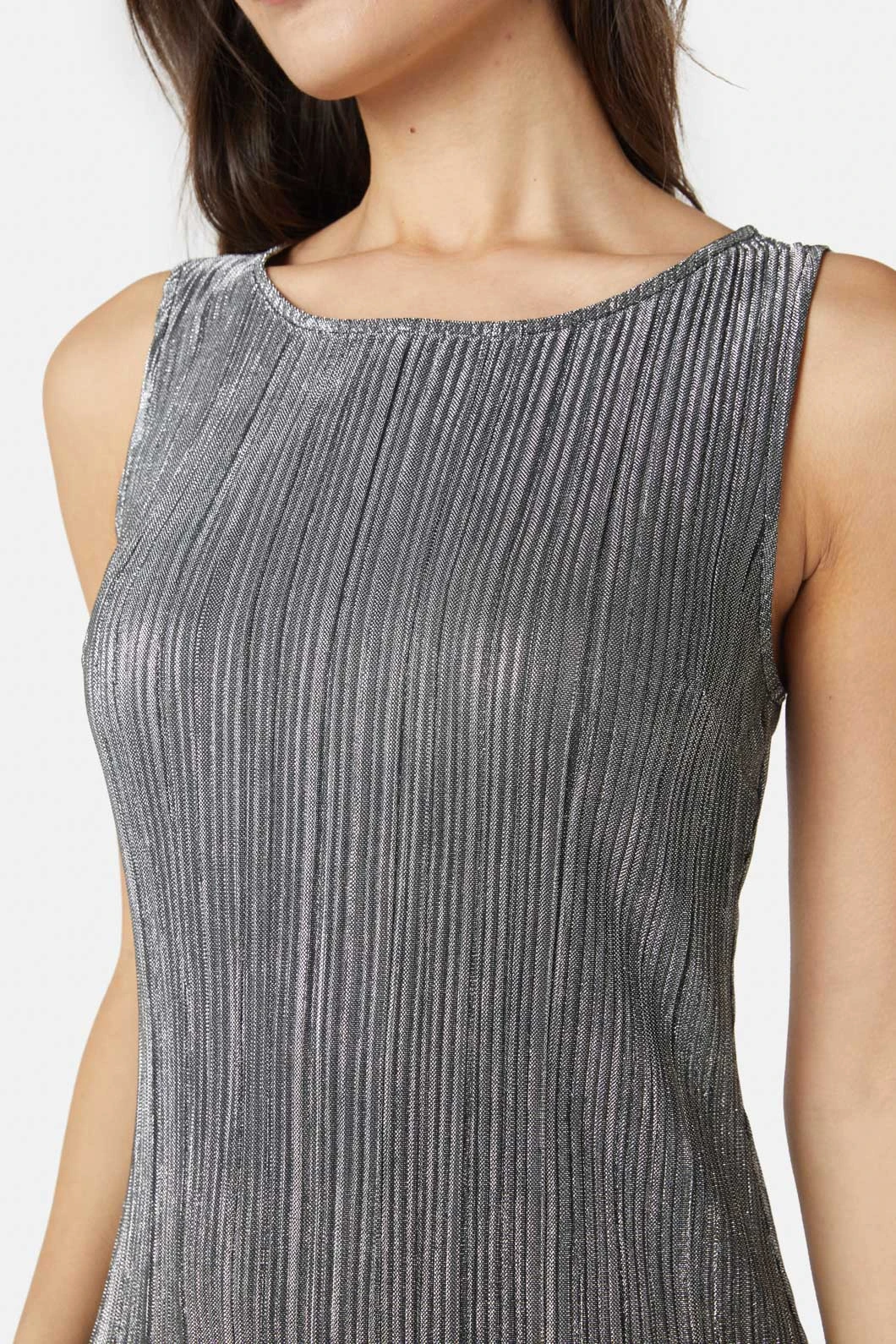 Princess Highway Paris Glitter Dress in Rose - Metallic Crinkle Midi Dress 11 Princess Highway Paris Glitter Dress in Rose - Metallic Crinkle Midi Dress - Image 9