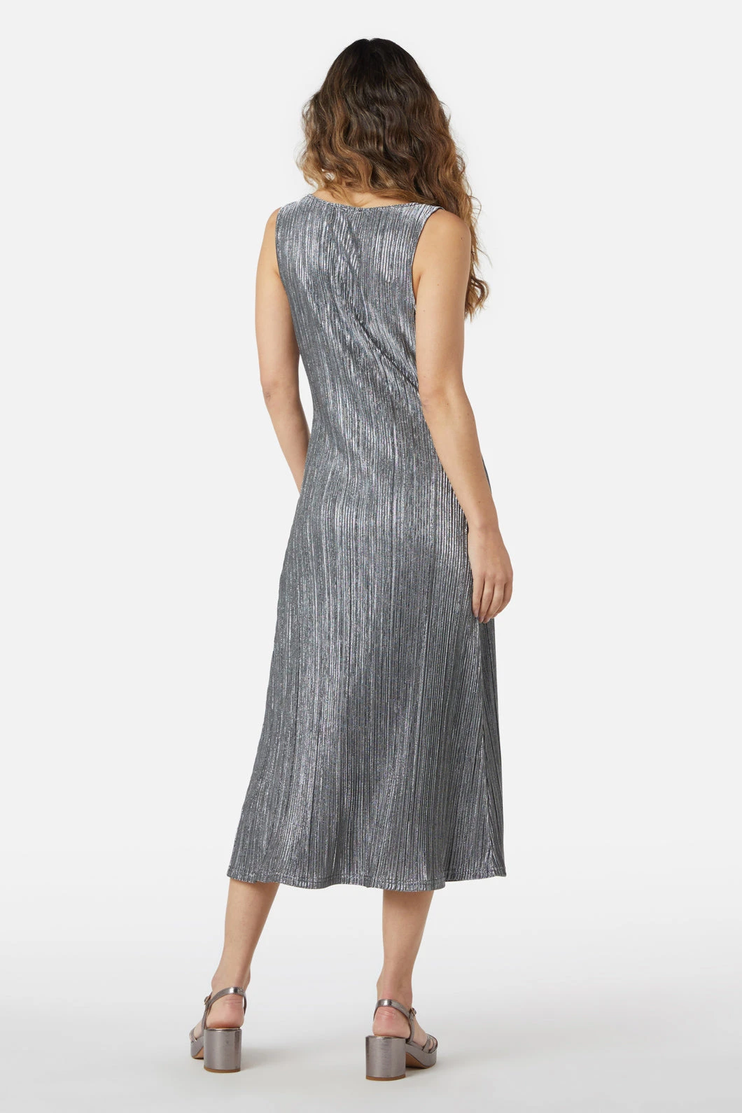 Princess Highway Paris Glitter Dress in Rose - Metallic Crinkle Midi Dress 10 Princess Highway Paris Glitter Dress in Rose - Metallic Crinkle Midi Dress - Image 8