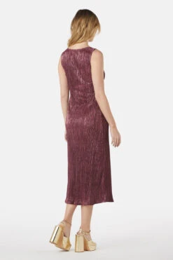 Princess Highway Paris Glitter Dress in Rose - Metallic Crinkle Midi Dress 41 Princess Highway Paris Glitter Dress in Rose - Metallic Crinkle Midi Dress -ModCloth PGFW274 130 005