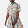 Princess Highway Dragon Print Shirt Dress – Year of the Dragon Linen-Cotton Tiered Mini 2 Princess Highway Dragon Print Shirt Dress – Year of the Dragon Linen-Cotton Tiered Mini -ModCloth PGFX057 016 1